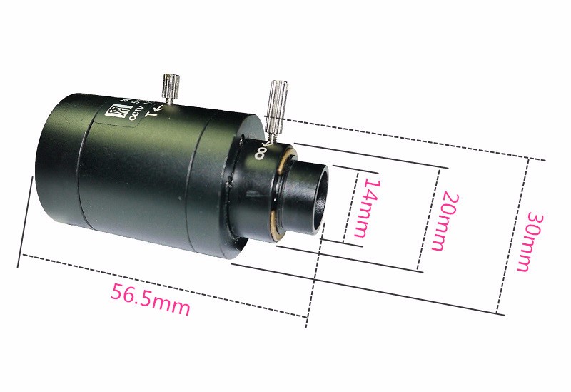Cost Promotions 5 50mm 55 6 Degree F1.6 CCTV Lens IR 1 3 1 Megapixel HD Manual Varifocal LENS D14 Mount Type For CCTV Camera