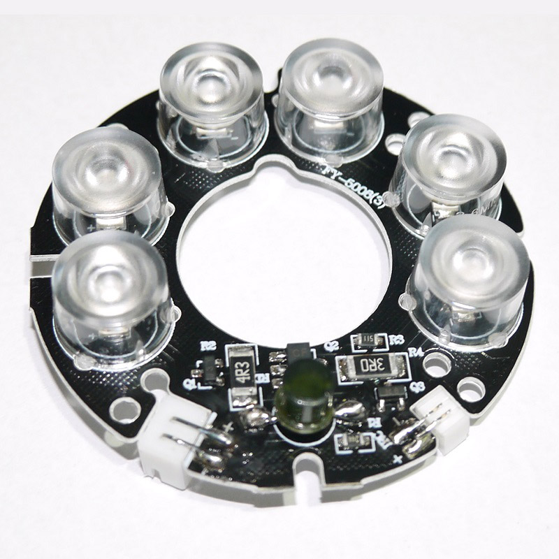 CCTV Accessories Nano infrared 6 Grain IR LED board for Surveillance cameras night vision diameter 53mm
