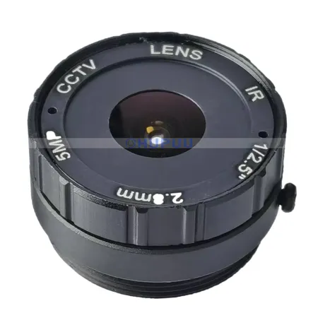 2.8mm 156 Degree 1/2.5" CS Mount Aperture F2.0 5MP CCTV Fixed Lens For CCTV Camera